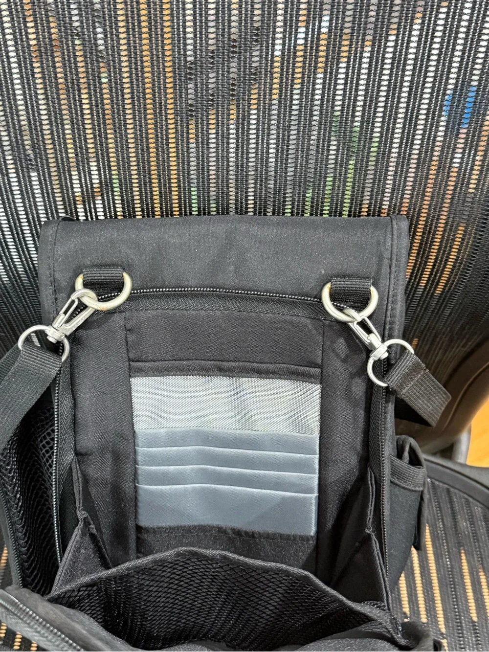 Travelon Black Compact Crossbody Organizer